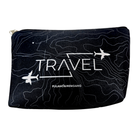 CARTUCHERA SIMPLE SIMIL NEOPREN / NECESER - TRAVEL NEGRO